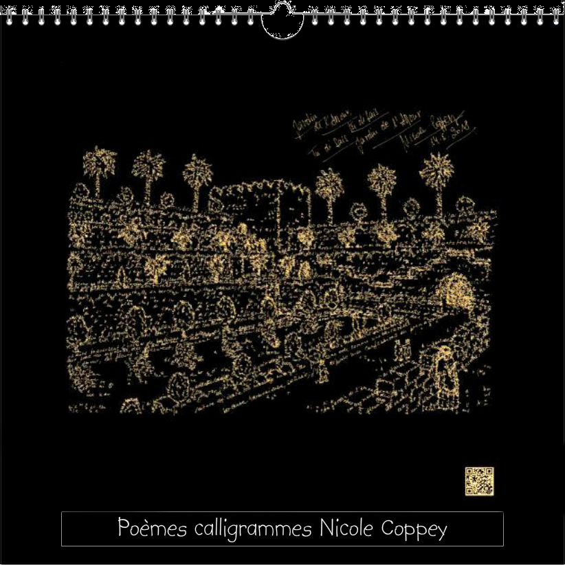 'Calendrier d'Art 2019' : Pomes calligrammes de Nicole Coppey